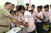 Mangaluru:  Kids tie Suraksha Bandhan bands to cops